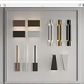 Various Modern Wall Sconces With Different Colors And Stylish Designs 3d model