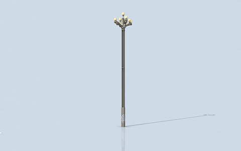 modern street lamp city furniture 3d model