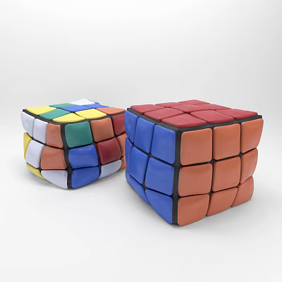 Modern Sofa Stool Rubik's Cube Sofa 3d model
