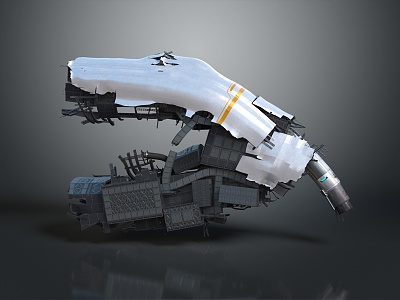 Modern Aircraft Wreckage 3d model