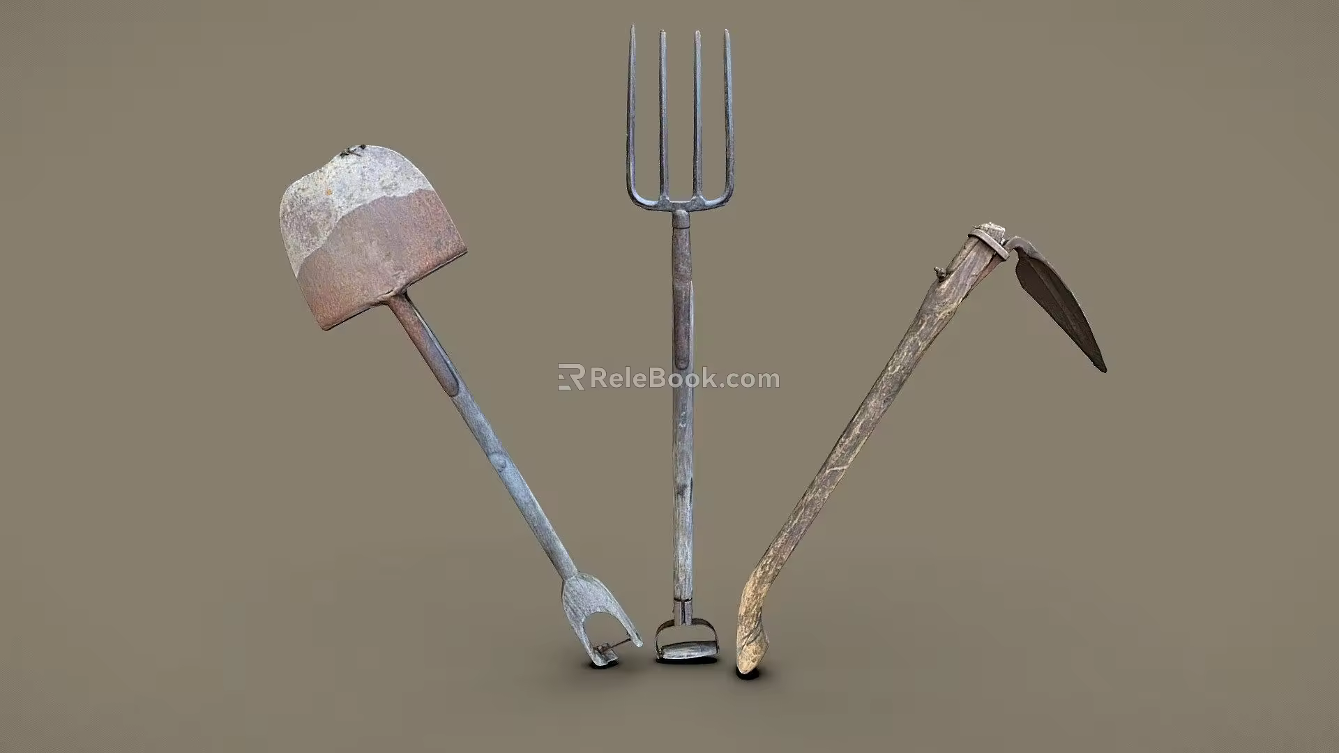 Weapons Old Farming Pack 3d model