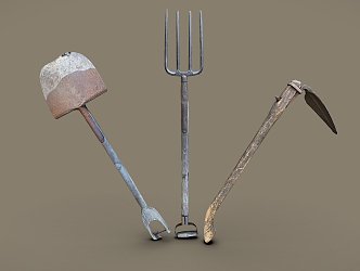 Weapons Old Farming Pack 3d model