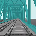 Modern Cable Stayed Bridge Design With Twin Towers Spanning Calm Water Surface 3d model