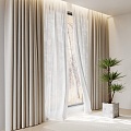 Curtains 3d model