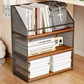 Desk Calendar Ornaments Canvas Bag Bookshelf Study Schoolbag Book Storage Rack Alarm Clock Folder File Rack Cabinet Wardrobe A4 Paper 3d model