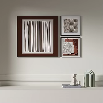 Simple abstract decorative painting 3d model