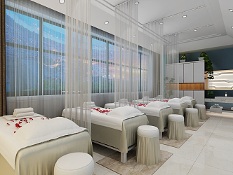 New Chinese Spa Beauty Salon 3d model