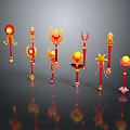 Scepter Ancient Scepter Cane Ancient Scepter Magic Scepter Metal Scepter Classical Scepter Magic Scepter 3d model