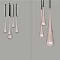 Modern chandelier combination 3d model