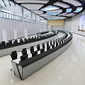 Large modern monitoring room 3d model