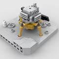 LEGO toy blocks Apollo 10 lunar module 3d model