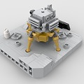 LEGO toy blocks Apollo 10 lunar module 3d model