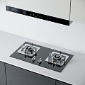 Modern gas stove double stove gas stove range hood stove cabinet 3d model