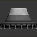 Shiny Stainless Steel Industrial Component With Circular Lid And Bolted Base Structure