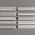 Various Styles of Gypsum Cornice Molding with Intricate Patterns for Home Interior Design