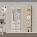 Sleek Modern Wardrobe Interior Design With Glass Doors Built-in Lighting And Storage Compartments