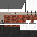 Modern Front Desk 3d model