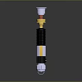 Automotive Shock Absorber With Silver Top Yellow Component Black Spring And Bottom Connector