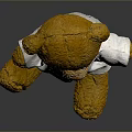 Cute Yellow Teddy Bear Wearing White T-shirt Soft Plush Daily Life Toy