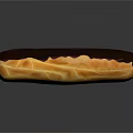 Freshly Baked Chocolate Eclair With Cream Filling Golden Pastry And Smooth Glaze