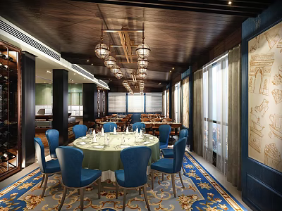 European Restaurant 3d model