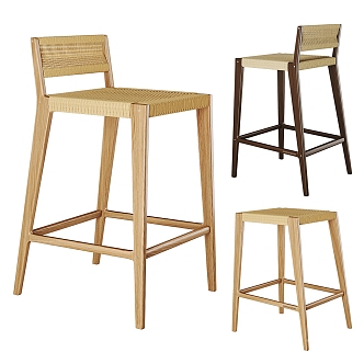 Modern Bar Chair Bar Stool High Chair High Stool 3d model