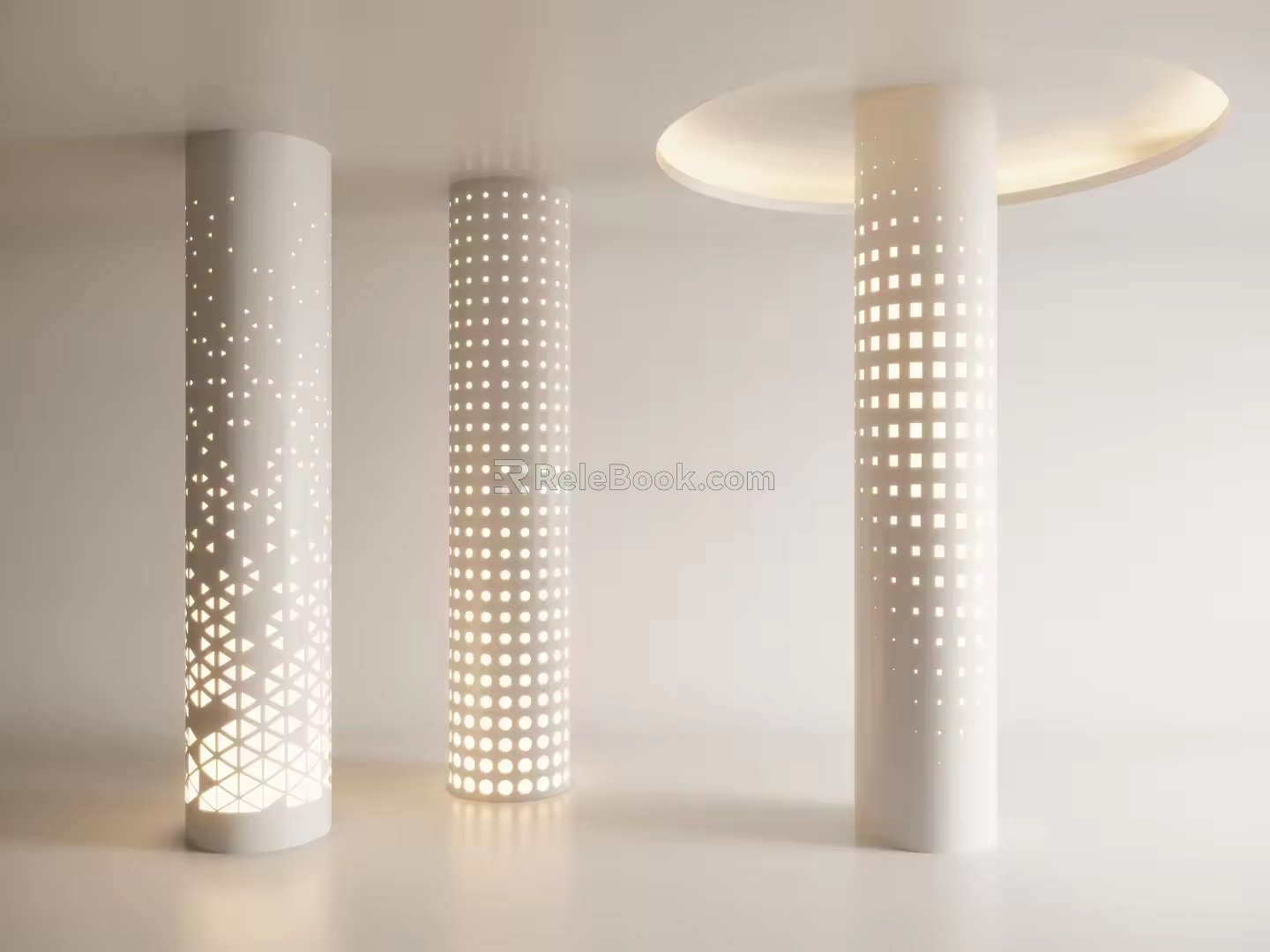 Modern Column Shaped Column 3d model