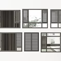 Modern Casement Windows With Various Wooden Frames Grill Designs And Clear Glass Panels