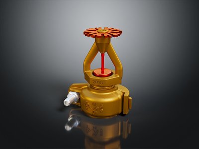 Modern Fire Extinguisher Induction Fire Extinguisher Roof Sprinkler Fire Extinguishing Sprinkler Fire Fighting 3d model