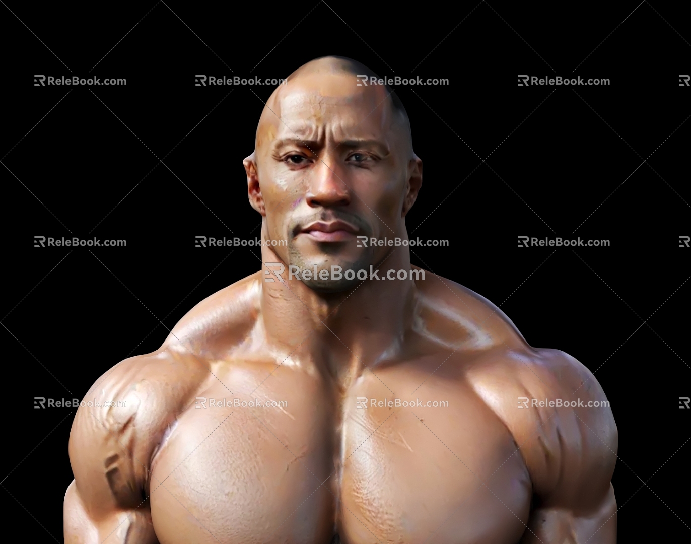 Johnson Stones Johnson Muscle Men Fitness Men Fast and Furious WWE Hollywood Star Oscar 3d model