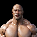 Johnson Stones Johnson Muscle Men Fitness Men Fast and Furious WWE Hollywood Star Oscar 3d model