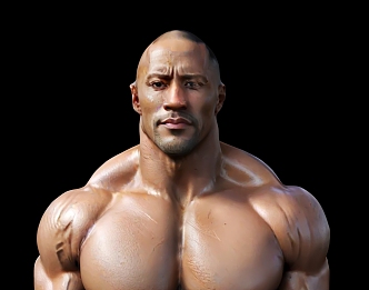 Johnson Stones Johnson Muscle Men Fitness Men Fast and Furious WWE Hollywood Star Oscar 3d model