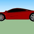 Stunning Red Sports Car with Sleek Aerodynamic Body Stylish Headlights and Premium Alloy Wheels