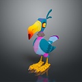 bird bird bird bird game animal cartoon animal animal realistic animal 3d model