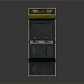 Retro Yellow Arcade Machine With Nostalgic Design For Game Room Decor