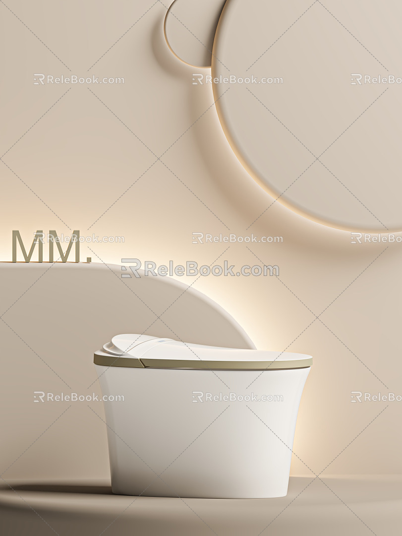 Modern toilet 3d model