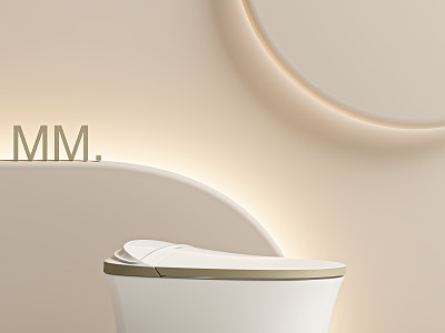 Modern toilet 3d model