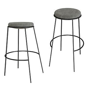 rest modern bar stool 3d model