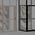 Modern Glass Elevator with Illuminated Marble Interior and Stylish Design 3d model