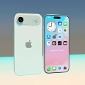 Apple iPhone 17 Air Smartphone Front Display App Icons And Back Camera Design 3d model
