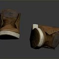 Brown Casual Shoes With Soft Suede Upper White Sole And Textured Outsole For Daily Wear