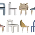 Modern Leisure Chairs With Cute Cat Design Various Colors And Minimalist Style