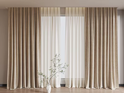 Modern Curtains 3d model
