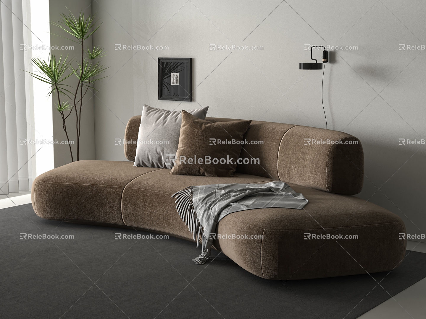 Modern Multiplayer Sofa 3d model