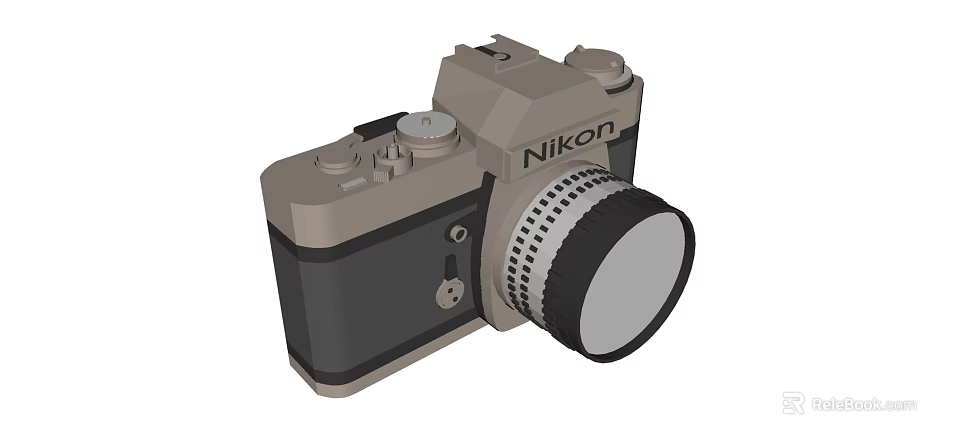 Nikon Digital Camera With Classic Design And Detachable Lens For Photography 3d model 