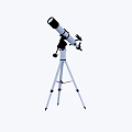 Professional Astronomical Telescope Mounted On Stable Tripod Stand For Stargazing