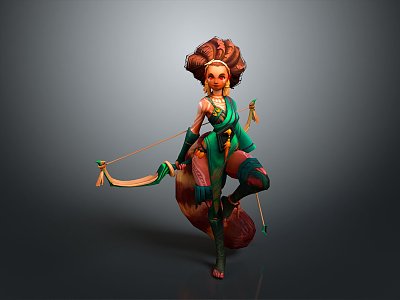 Modern Elf Shooter Elf Shooter Female Shooter Female Shooter Elf Warrior model