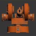 Heavy Duty Orange Industrial Equipment With Mechanical Structure And Precision Components