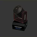 DIAMANUM Black Speaker Device With Modern Compact Design And Brand Logo