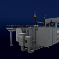 110KV transformer 3d model